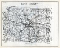 Dane County Map, Wisconsin State Atlas 1933c